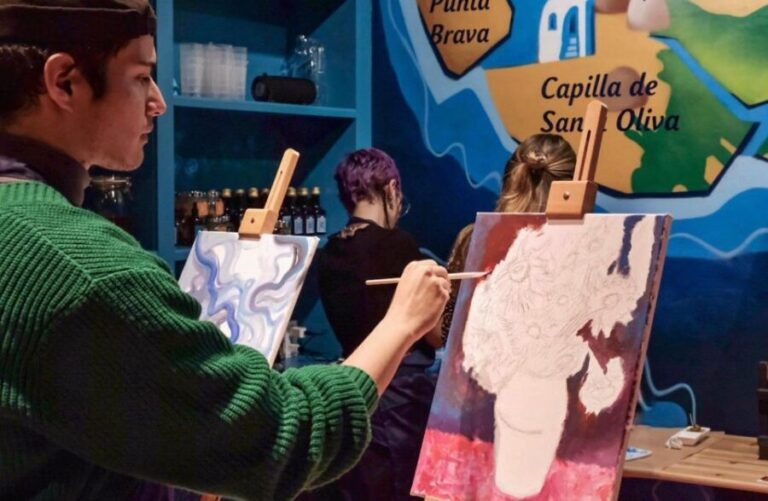 Barcelona: Paint and Sip Experience with Spanish Vermouth - The Guide and Group Atmosphere