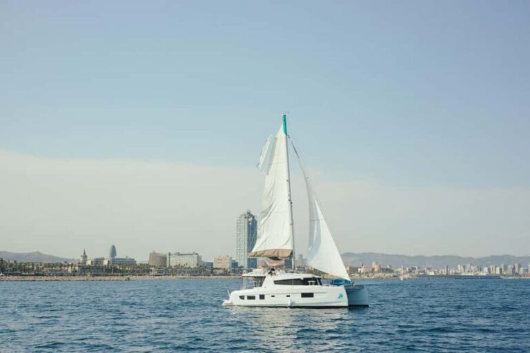 Barcelona: Private Luxury Catamaran - Water Activities and Beach Time