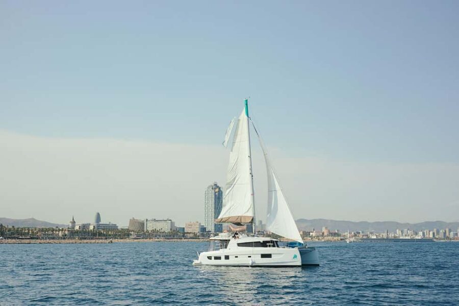 Barcelona: Private Luxury Catamaran - Water Activities and Beach Time