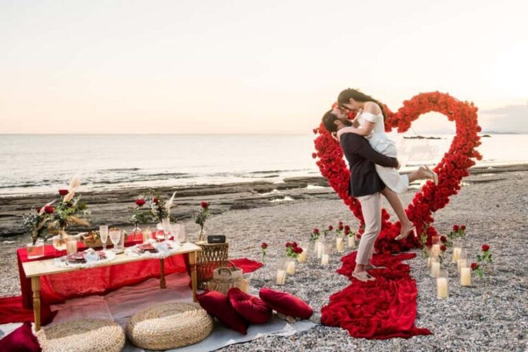 Beach Wedding Proposal with Picnic in the Athenian Riviera - What to Expect from the Proposal Experience