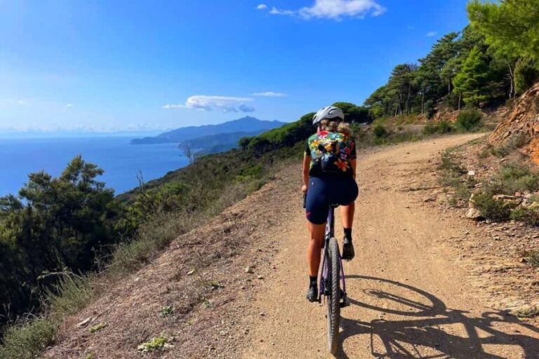 Bike tour in the gravel paradise of Elba Island on Monte Calamita - The Ride: Challenges and Highlights