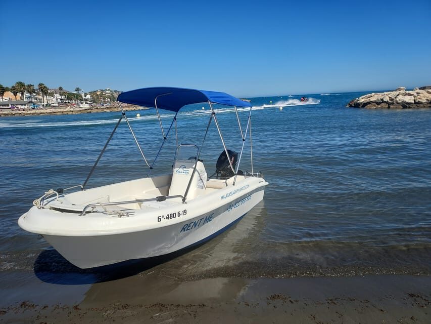 Boat rental without a license in Malaga city for 1-6 people. - What to expect during your rental