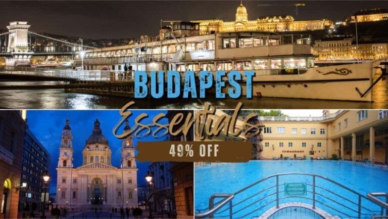 Budapest Super Saver: Spa, Basilica Tour, and Danube Cruise - The Itinerary in Detail