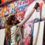 BYOB Spray Paint and Sip Workshop in Atlanta - The Atmosphere and Group Experience