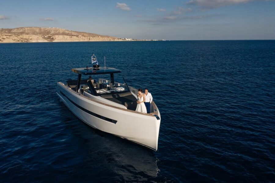 Caldera Private Cruise with Luxury Fjord 52 Motor Yacht - The Value of a Premium Cruise in Santorini