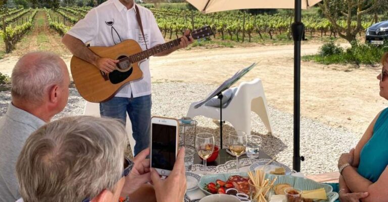 Carvoeiro/Portimão/Alvor: Wine Tour w/ Tasting, Tapas, Music - The itinerary breakdown