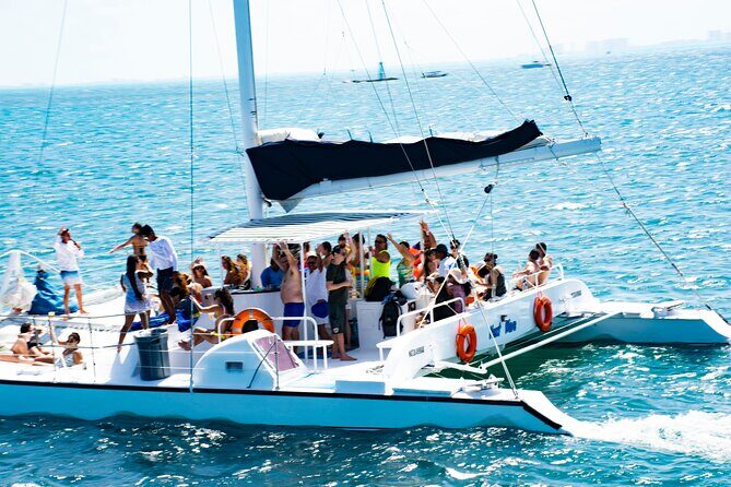 Catamaran to Isla Mujeres, Open bar, buffet, Beach Club Included - What’s Included and What’s Not