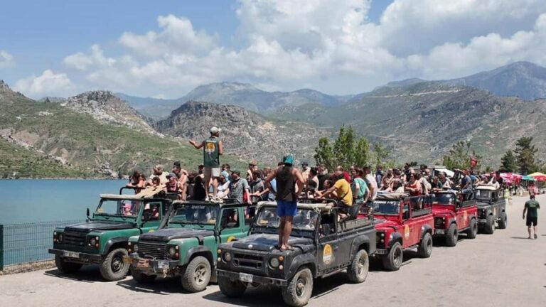 City of Side: Jeep Safari with Lunch and Catamaran Cruise - Crossing Rivers and Mountain Paths