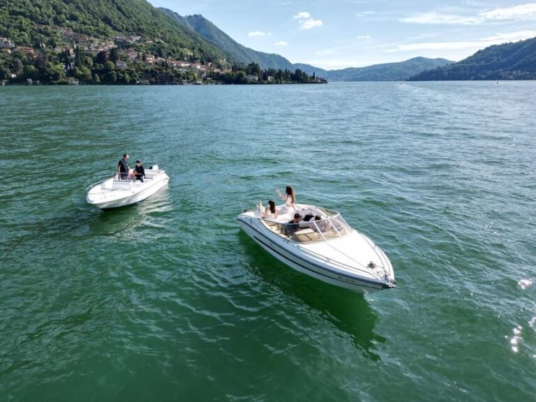 COMO LAKE : 1hr Private Boat Tour with skipper - The Experience of the Ride