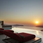 Daybed Relaxation with infinity pool use with caldera views - What the Reviews Say