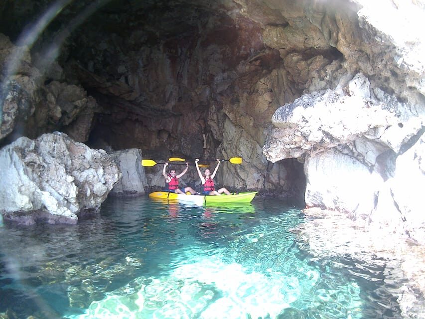 Dénia: Kayak and Snorkeling Tour in Cova Tallada - The Itinerary in Detail