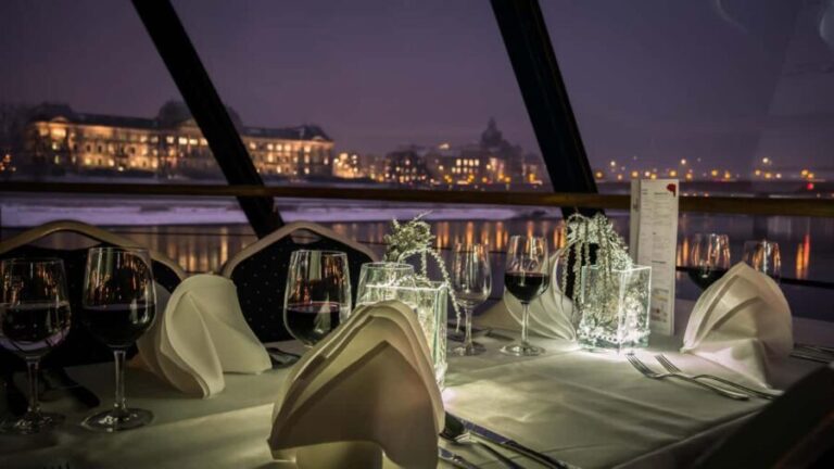 Dresden: Winterlights Evening River Cruise with Dinner - What to Expect During the Cruise
