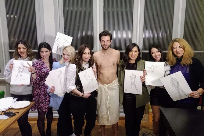 Drink & Draw in 17th century palace with Gorgeous Nude Male Model - FAQs