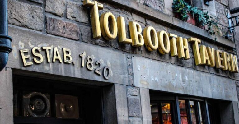 Edinburgh: Scottish Tasting Platter at The Tolbooth Tavern - The Itinerary and What to Expect
