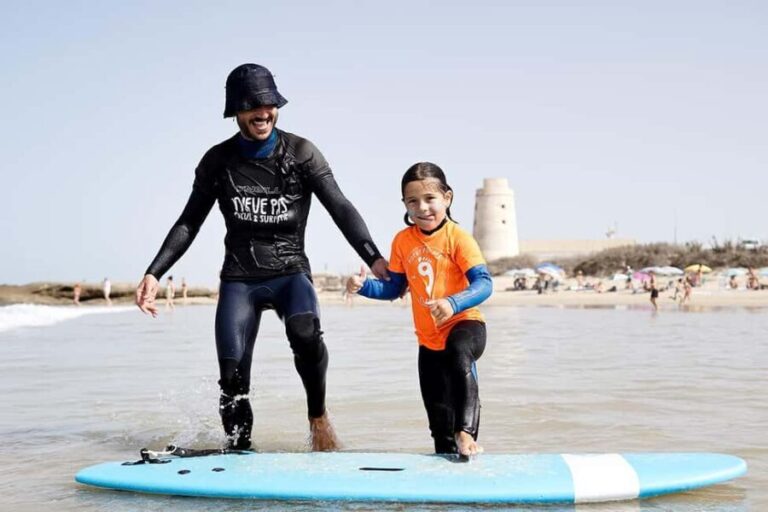 El Palmar: Surfing lessons for adults and kids - Location and Meeting Details