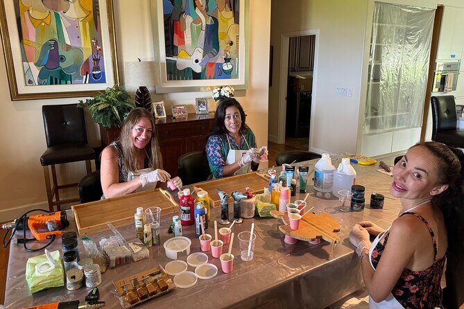 Epoxy Resin Cheese Board Art Class - The Value of the Class