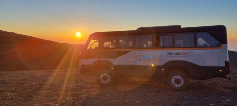 Etna North Sunset: Summit area & Craters of 2002 - The Experience of Watching the Sunset
