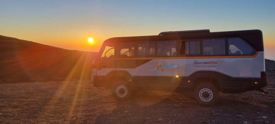 Etna North Sunset: Summit area & Craters of 2002 - The Experience of Watching the Sunset