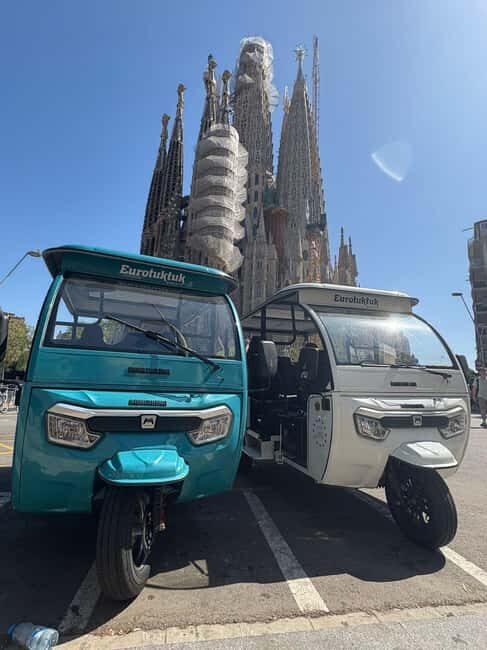 Explore Barcelona in comfort with our electric TukTuks - Transportation and Timing