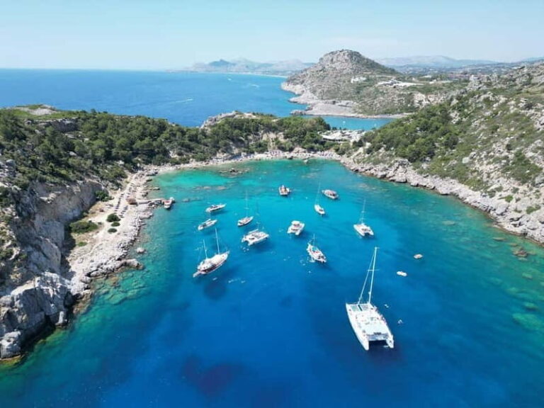 Faliraki: Boat Trip to Afandou Caves, Anthony Quinn & Ladiko - The Boat and Group Size