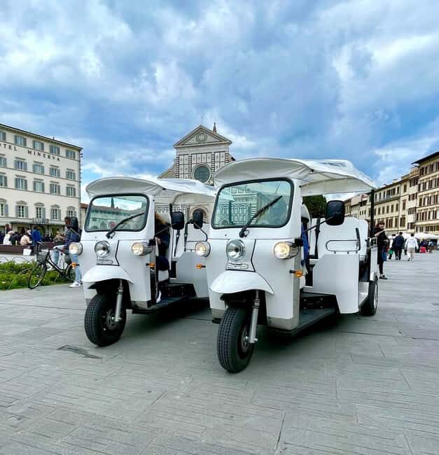 Florence: Eco Golf Car & Tuk Tuk City Tour (save the planet) - The Itinerary Breakdown