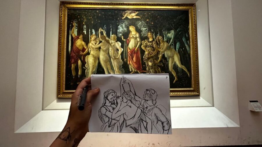 Florence : Painting and Wine - What the Painting Part Looks Like