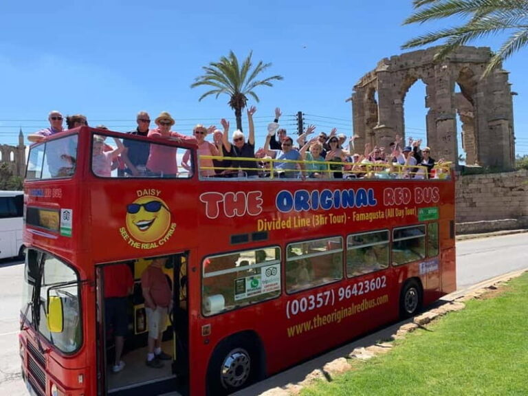 From Aya Napa/Protaras: Varosha Ghost Town Tour on a Red Bus - The Itinerary in Detail