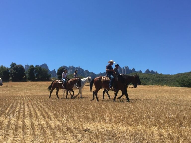 From Barcelona: Horseback Tour in Montserrat National Park - Detailed Breakdown of the Itinerary