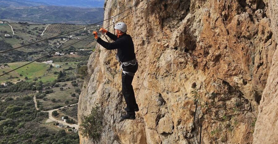From Estepona: Vía Ferrata de Casares guided climbing tour - The Experience in Detail