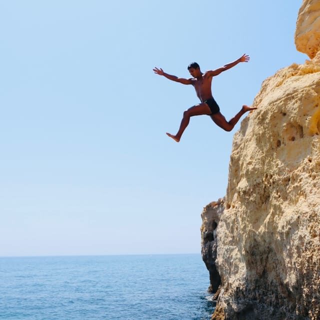 From Faro: Benagil, Algar Seco, 7 Hanging Valleys, & Marinha - Exploring Algar Seco Caves