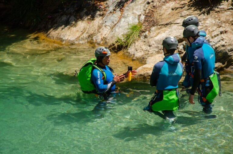 From Granada: Rio Verde Canyoning Tour with Lunch - What the Itinerary Looks Like