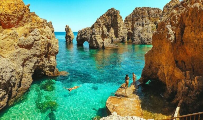 From Lisbon: Algarve, Benagil Sea Cave & Lagos Full-Day Tour - Algarve: The First Stops and Scenic Highlights