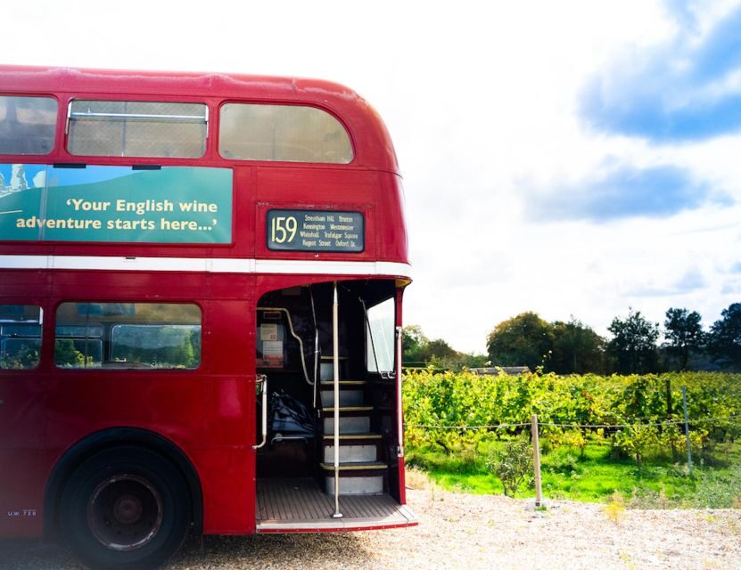 From London: Vintage Bus Wine Tour with Return Train Tickets - First Stop: A Vineyard Tour & Picnic Lunch