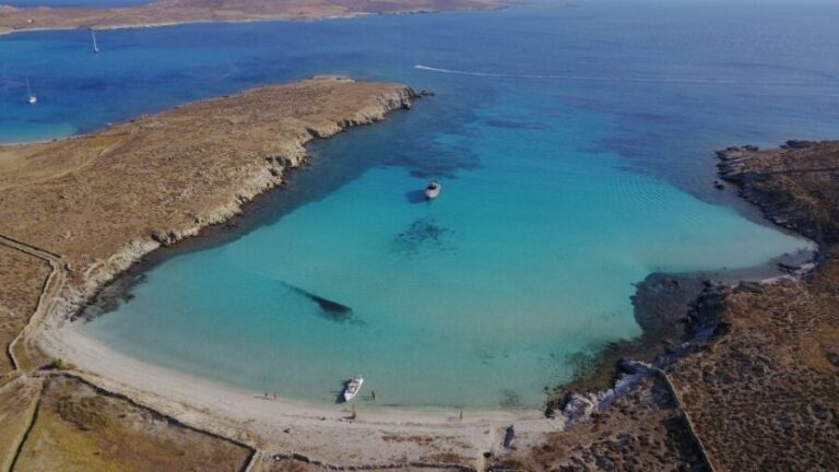From Ornos: Private Cruise Mykonos to Delos & Rhenia Island - The Experience on the Water