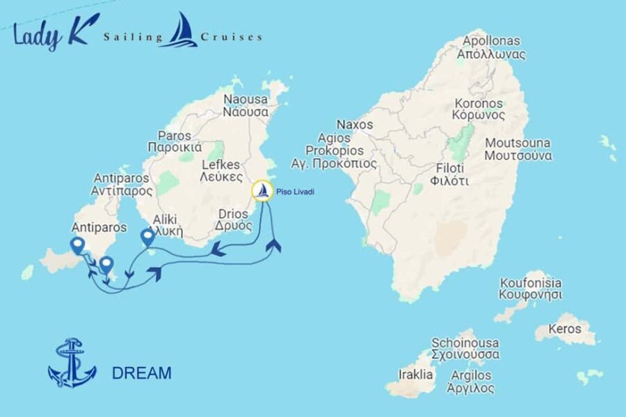 From Paros: Private Sailing Cruise with Lunch and Snorkeling - Detailed Breakdown of the Itinerary