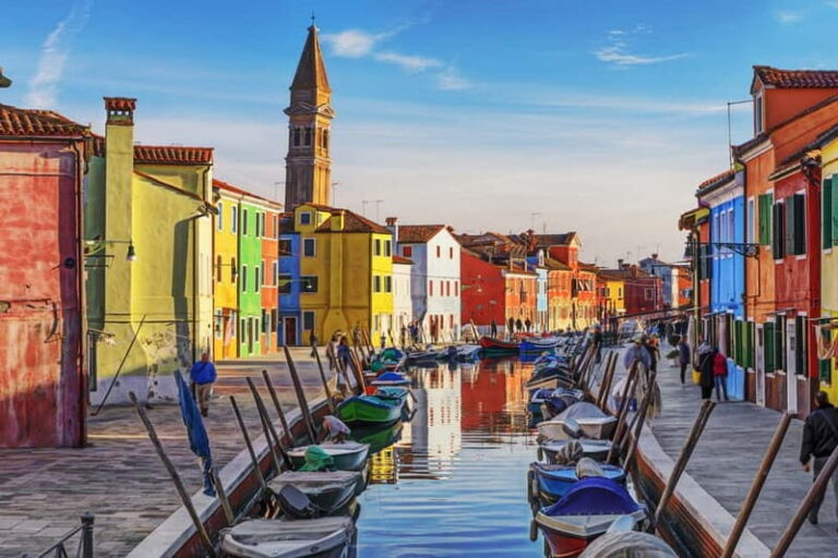 From Punta Sabbioni: Murano and Burano with stops - Transport and Logistics