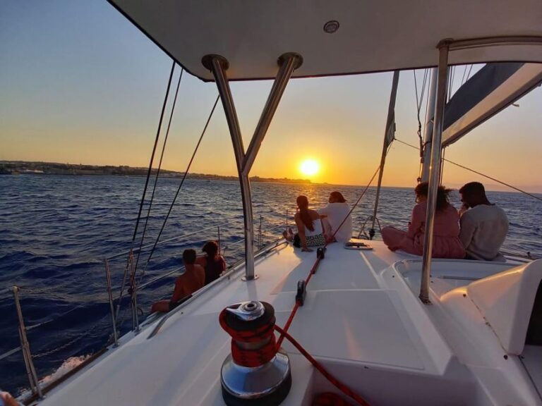 From Rhodes: Private Catamaran Sunset Cruise All Inclusive - What’s Included — Making It Hassle-Free