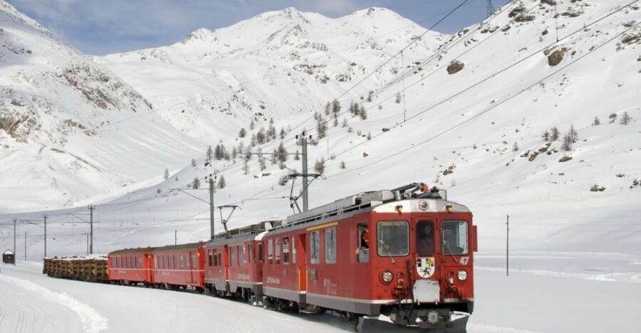 From Saint Moritz: Bernina Red Train with Winery Tasting - Independent Exploration in Tirano