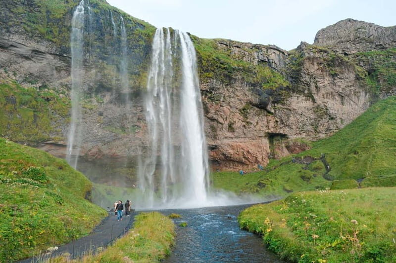 From Skarfabakki: South Coast Tour w/ Solheimajokull Glacier - The Waterfalls: Seljalandsfoss and Skógafoss