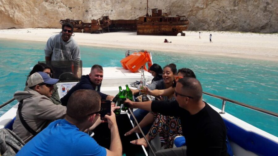 From St.Nikolaos: Boat Cruise to Navagio Beach & Blue Caves - Key Points