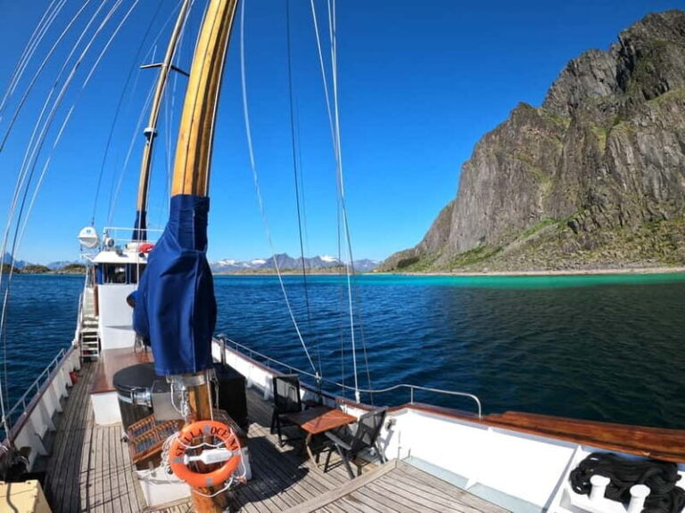 From Svolvær: Private Midnight Sun Yacht Cruise in Lofoten - The Stops and Scenic Highlights