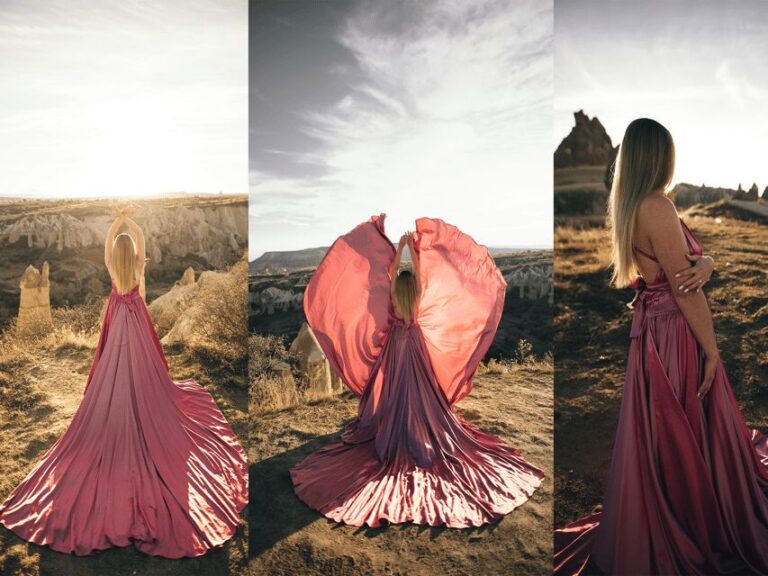 Göreme: Cappadocia Satin Flying Dress Rental - The Dresses and Their Quality
