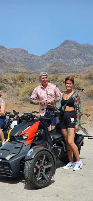 Gran Canaria: 3-WHEEL RYKER 2,5 HR TOUR -FREE PICKUP&DROPOFF - The Itinerary in Detail
