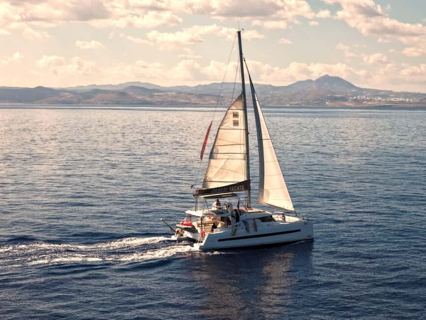 Hersonissos: Luxury Sunset Catamaran Cruise Sushi & Open Bar - The Water Activities