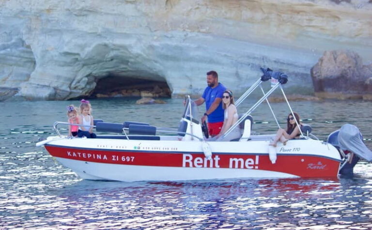 Hersonissos: Rent a Boat - No License Needed - The Itinerary: What to Expect