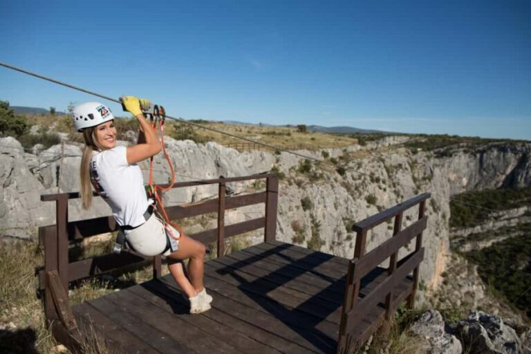 ibenik : Zipline ibenik - ikola Canyon - The Scenic Highlights