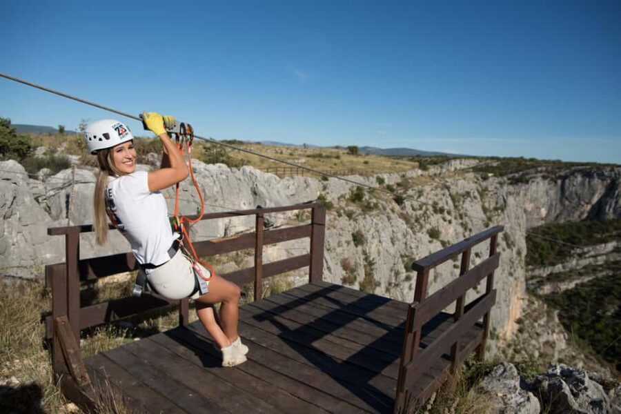 ibenik : Zipline ibenik - ikola Canyon - The Scenic Highlights
