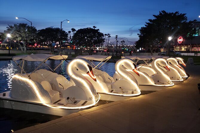 Illuminated Swan Boat Night Ride on Rainbow Lagoon in Long Beach - A Closer Look at the Experience