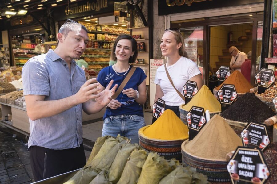 Istanbul: European and Asian Side Guided Foodie Walking Tour - Exploring the Markets and Food Stops