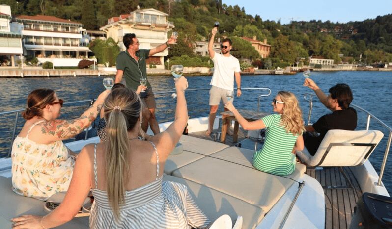 Istanbul: Small Group Yacht Tour with Unlimited Wine - The Itinerary in Detail